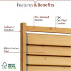 6.1ft H x 3.1ft W Freestanding or Surface Mount Enclo Solara Louvered Screen - Image 3