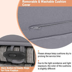 RELAX4LIFE Wicker Outdoor Storage Ottoman - Image 7