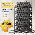 5 Tier Garage Shelving 2020LBS Storage Shelves, Adjustable Heavy Duty Metal - Image 5
