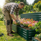 GARDMAX 8x4x2FT Galvanized Raised Garden Bed Kit, Metal Planter Boxes Outdoor - Image 9