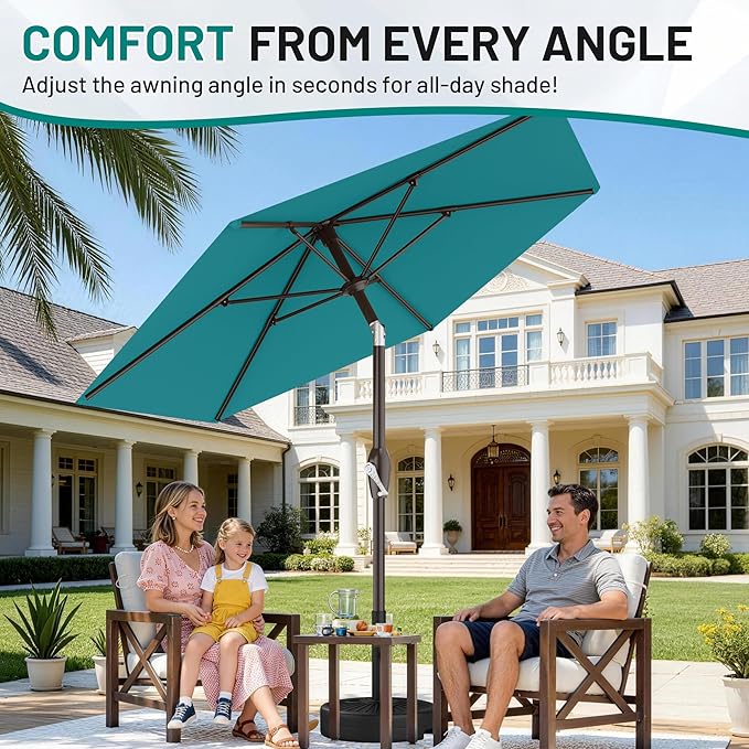 AreShark 7.5FT Patio Umbrella Table Market Umbrella - Image 3