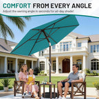 AreShark 7.5FT Patio Umbrella Table Market Umbrella - Image 3