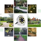INCX 4.6 inch Solar Lights Outdoor Waterproof, 16 Pack Solor Ground Light - Image 6