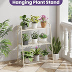 3-Tier Corner Plant Stand, Metal Black Flower Pot Rack, Indoor Outdoor Heavy - Image 3