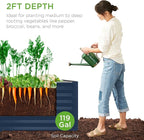 Best Choice Products 4x2x2ft Outdoor Metal Raised Garden Bed, Deep Root Box - Image 4