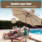 Simple Deluxe 9' Patio Umbrella Outdoor Table Market Yard Umbrella - Image 5