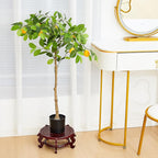 Geetery 2 Pcs 4 to 12 in Wooden Plant Stands Indoor Chinese Oriental Plant Stand - Image 4