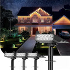 Solar Spotlights Outdoor Waterproof Landscape Path Lights Solar Dusk to Dawn by HOFLYW