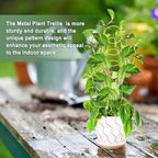 17.5 Inch Indoor Plant Trellis for Climbing Plants, Metal Trellis, Small Garden - Image 5