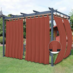 Easy-Going Outdoor Patio Curtains Detachable Tab Top Windproof Weatherproof by Easy-Going