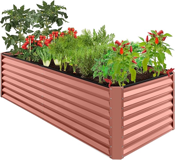 Best Choice Products 8x4x2ft Outdoor Metal Raised Garden Bed, Deep Root Planter by BestChoiceProducts