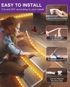 HitLights LED Strip Lights Warm White 3000K, 16.4ft High Density Tape Light - Image 6