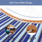SUNCREAT Double Hammock with Stand Included, Portable Hammock with Stand and - Image 3