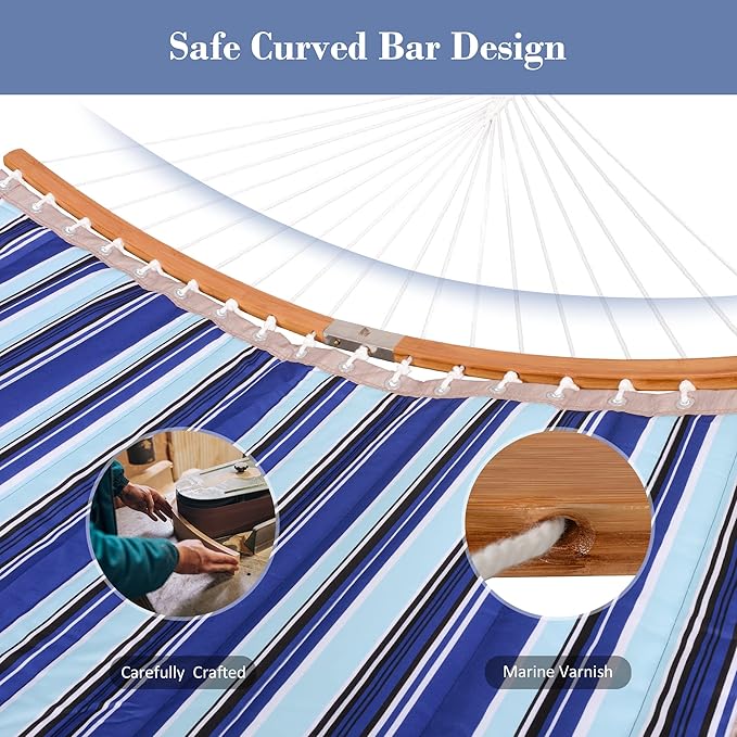 SUNCREAT Double Hammock with Stand Included, Portable Hammock with Stand and - Image 3