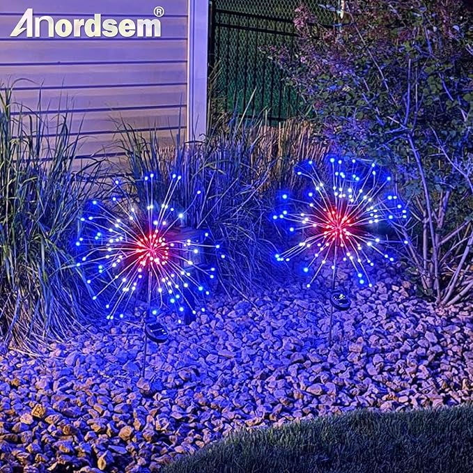 Anordsem Solar Lights Outdoor Waterproof: Garden Light Solar Powered - Image 2