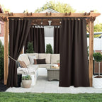 NICETOWN 2 Panels Blackout Outdoor Curtains - Image 2