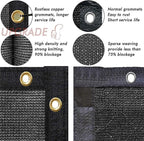 UPGRADE Privacy Fence Screen 4'x24' Black Outdoor 90% Visibility Blockage 170 - Image 4