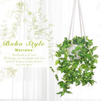 YIBOT Macrame Plant Hanger Indoor Set of 2 - Image 2