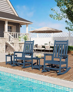 GarveeLife Adirondack Outdoor Side Table 18 x 15 in, HDPE 2-Tier Patio Side - Image 6
