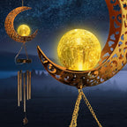Moon Solar Lights Wind Chimes for Outside Gift for Women, Mom and Grandma - Image 3