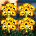 Solar Lights Outdoor Garden Decor, 4 Pack - Image 4
