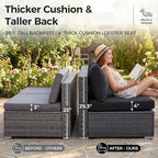 NICESOUL 11 Piece Patio Furniture - Image 6