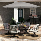 JEAREY 6.5x10 ft Rectangular Patio Umbrellas Rectangle Outdoor Umbrella - Image 4