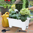 Self-Watering Rectangle Planter Boxes 8-Pack, 15.7-Inch Window Box Planter - Image 7