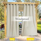 NICETOWN 2 Panels Outdoor Curtains - Image 4
