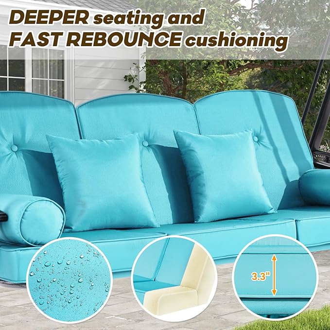 3 in 1 Outdoor Porch Swing - Image 5
