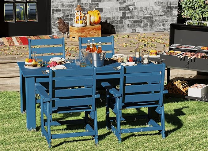 GREENVINES Outdoor Dining Table | 67’’ | HDPE | Rectangle Tables - Image 5