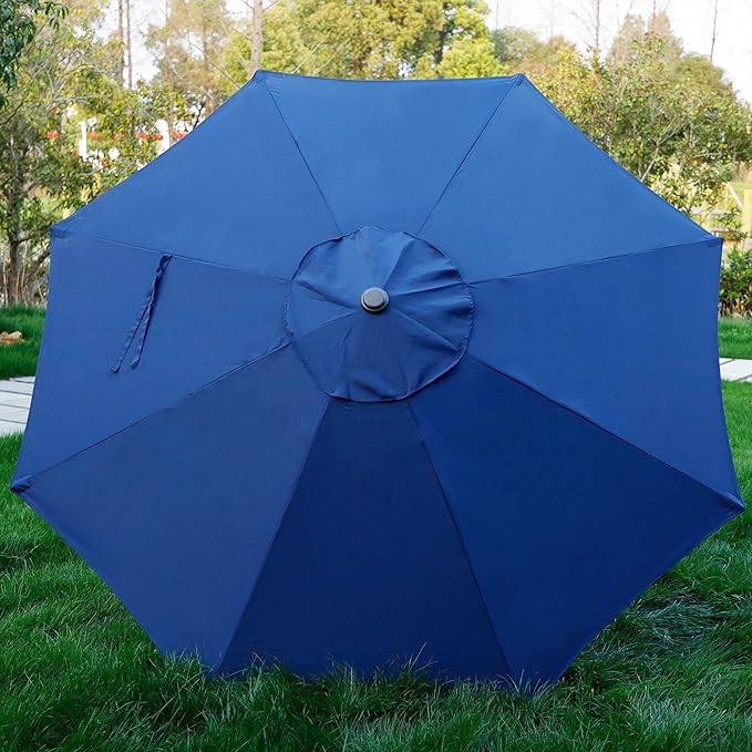 Blissun 9' Outdoor Patio Umbrella, Outdoor Table Umbrella, Yard Umbrella - Image 4