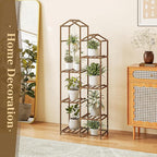 Bamworld Tall Plant Stand Indoor Outdoor Corner Plant Shelf Hanging Plant - Image 8