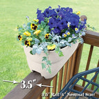 Bloomers Railing Planter with Drainage Holes – 24" Weatherproof Resin Planter – - Image 2