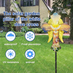 Solar White Dove Cross Garden lamp - Image 5