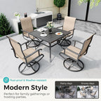 Pamapic Textilene Outdoor Dining Chair 1 Piece - Image 3
