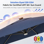 HOMSHADE 10 ft Square Cantilever Patio Umbrella - Image 4