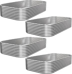 4 PCS 4x2ft Galvanized Raised Garden Bed Outdoor, Metal Garden Bed by Mostmahes