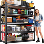 71"Hx46"Wx18"D Garage Shelving-2050 lbs 5 Tier Storage Shelves, Adjustable by Unknown