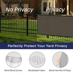 WINDSCREEN4LESS 6' x 9' Privacy Fence Screen in Brown - Image 3