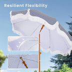 PHI VILLA 7ft Beach Umbrella - Image 4