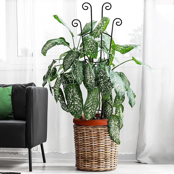 32.6in Plant Trellis for Climbing Plants Indoor Outdoor, Expandable Large Metal - Image 8