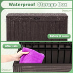 Greesum Outdoor Storage Box 120 Gallon Storage Bin - Image 7