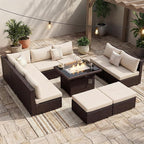 NICESOUL 10 Piece Patio Furniture Sectional Set - Image 2
