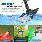 TOBUSA Solar Spot Lights Outdoor Waterproof, RGB Solar Color Changing Lights - Image 6