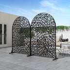 Casaphoria 72" H x 47" W Arched Metal Privacy Screen - Image 5