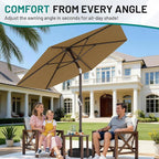 AreShark 7.5FT Patio Umbrella Table Market Umbrella - Image 3