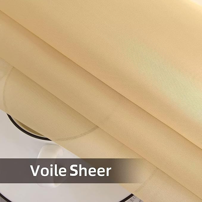 SpaceDresser Waterproof Outdoor Sheer Curtains - Image 9