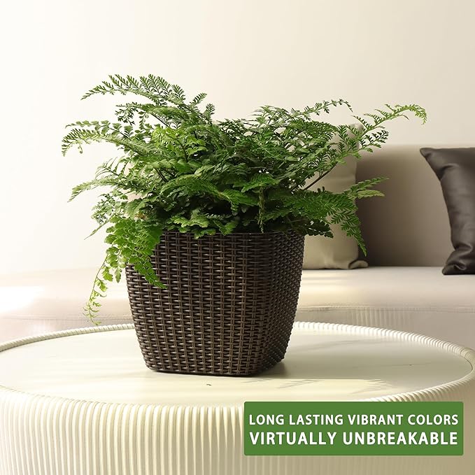 Dexceder 11x10 Self Watering Planter Indoor Outdoor, Inner Mat Design, - Image 6
