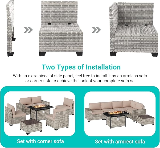 7-Piece Outdoor Patio Furniture Set - Image 3